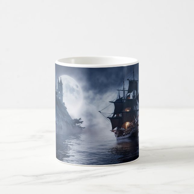 Caneca De Café Navio Galeão Pirata Espanhol (Centro)