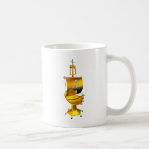 Caneca De Café navio ouro
