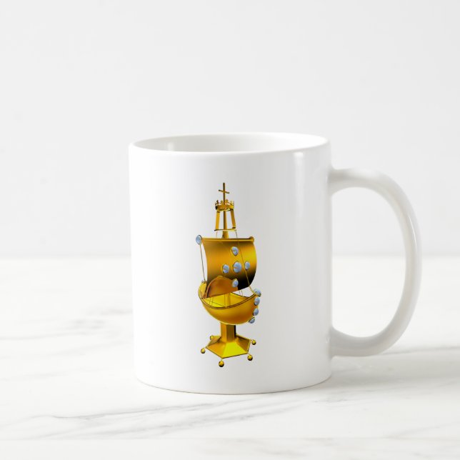 Caneca De Café navio ouro (Direita)