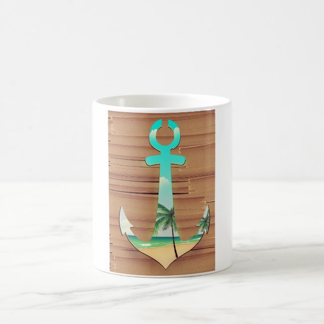 Caneca De Café Navios Ancoram em um passeio marítimo (Centro)
