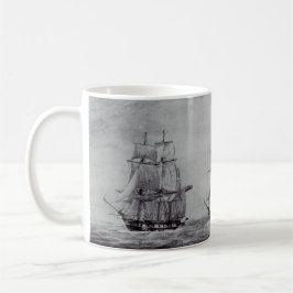 Caneca De Café Navios Gráficos de Arte Fina Oceanic Trek