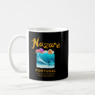 Caneca De Café Nazare Portugal Vintage Retro Surfing 986