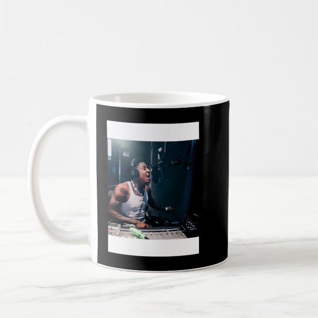 Caneca De Café NBA YOUNGBOY Poster metal impressão tapeçaria clás (Esquerda)