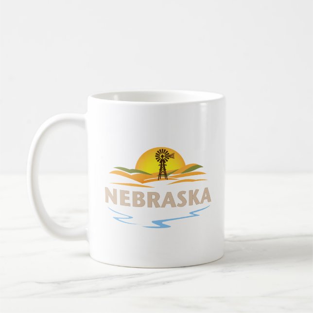 Caneca De Café Nebraska Estados Unidos da América (Esquerda)