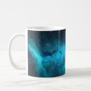 Caneca De Café Nébula de Órion, luz azul, astronomia.