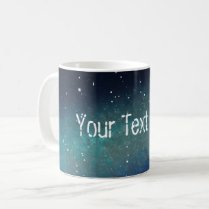 Caneca De Café Nebula Espacial Galáxica Céu Azul