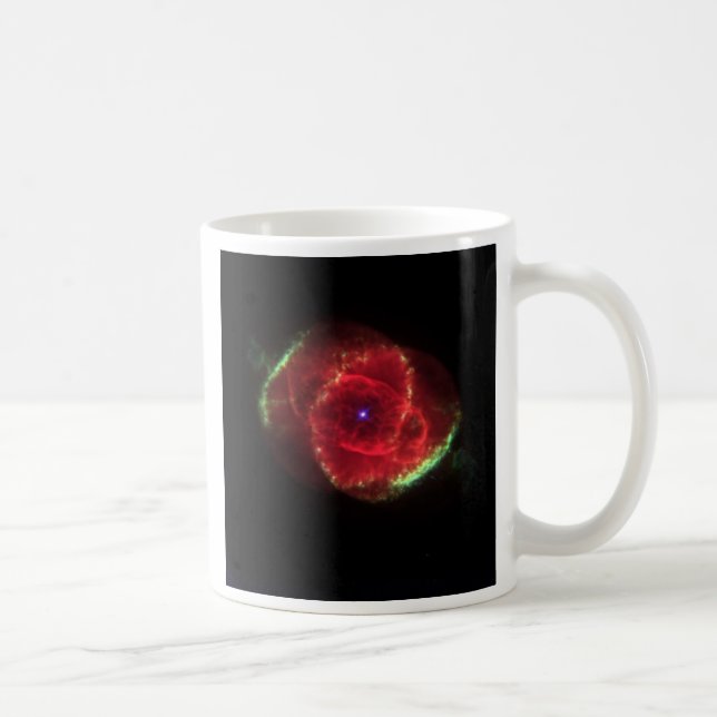 Caneca De Café Nebulosa do olho de gato (Direita)