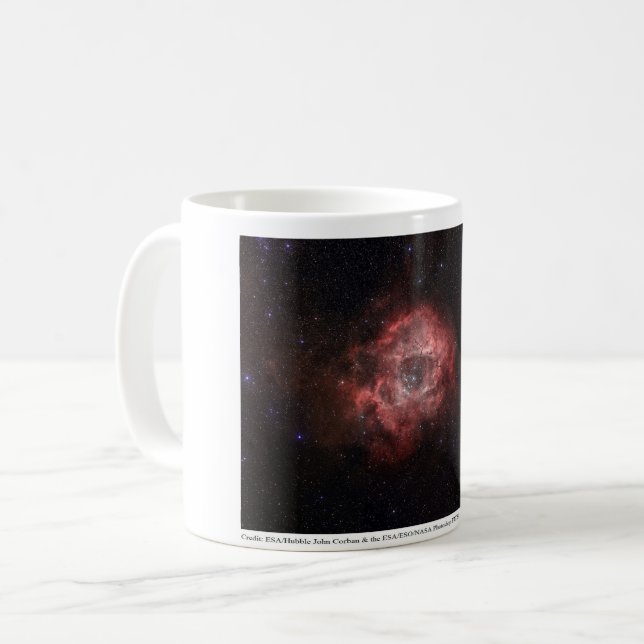 Caneca De Café Nebulosa Rosette (Frente Esquerda)