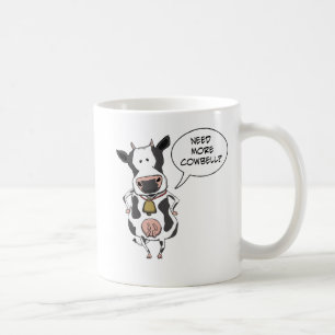 Caneca De Café Necessidade engraçada mais Cowbell