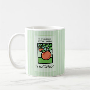 Caneca De Café Necessidades Especiais Professora Obrigado Dando M