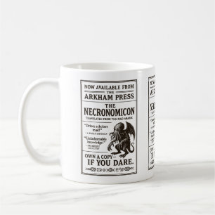 Caneca De Café Necronomicon - Agora disponível na imprensa Arkham