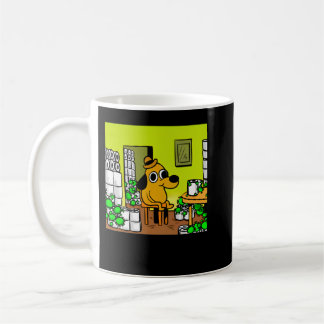 Caneca De Café Needed Gifts This Is Fine Meme Dog And Toilet Pape