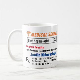 Caneca De Café Nefrologista Busca Engraçada Dotada