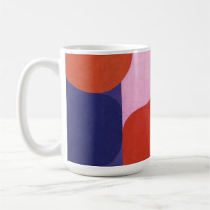 Caneca De Café "Negociação de Cores" Arte Abstrato Colorida