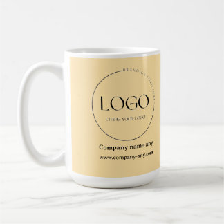 Caneca De Café Negócios de design de cor do Coronel Mostarda pers
