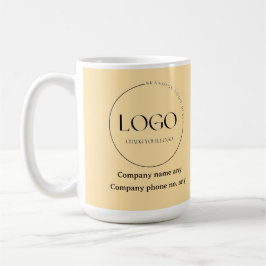 Caneca De Café Negócios de design de cor do coronel Mustard perso