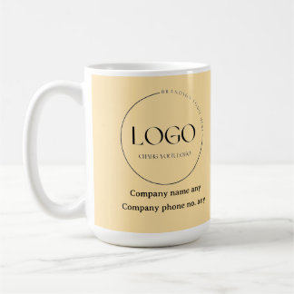 Caneca De Café Negócios de design de cor do coronel Mustard perso