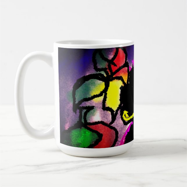 Caneca De Café Negra (Esquerda)