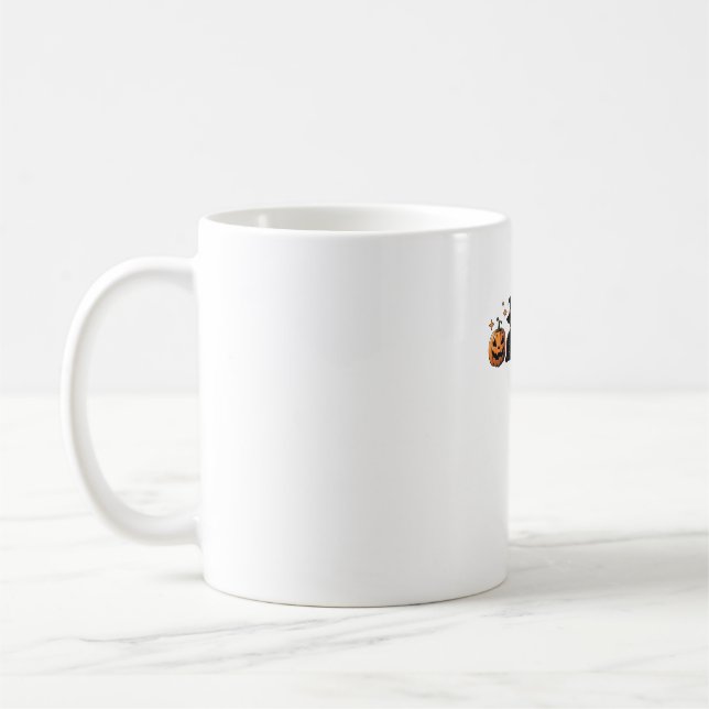 Caneca De Café Negra Ghost Witch Negra (Esquerda)