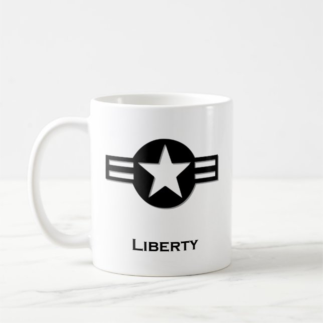 Caneca De Café negro da Liberdade dos EUA (Esquerda)
