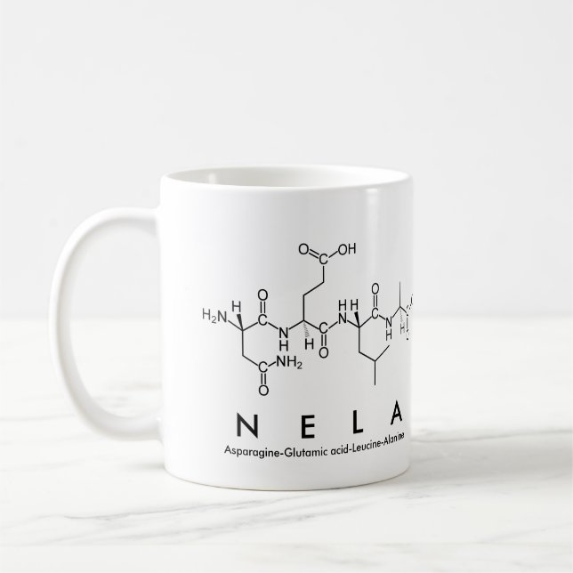 Caneca De Café Nela peptide nome mug (Esquerda)