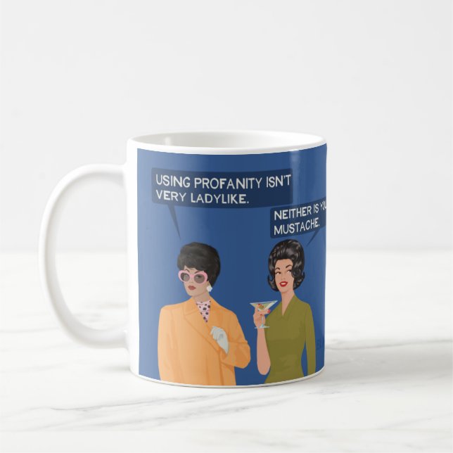 Caneca De Café Nem o seu bigode... (Esquerda)