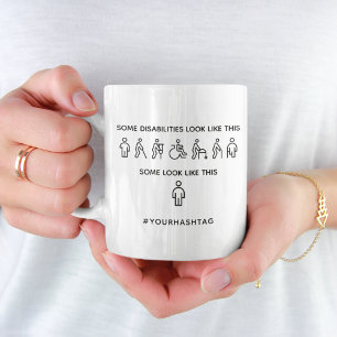 Caneca De Café Nem todas as deficiências são visíveis
