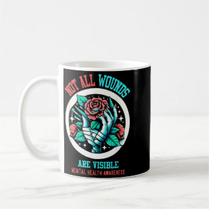 Caneca De Café Nem Todas as Feridas São Visíveis Conscientização