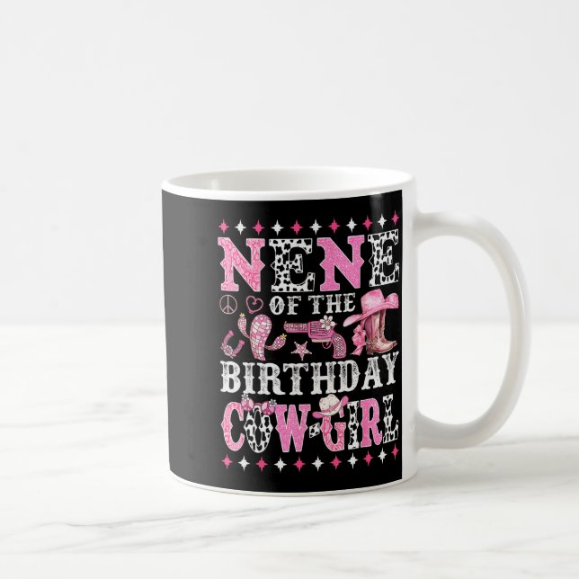 Caneca De Café Nene Of The Birthday Cowgirl Rodeo Western Country (Direita)