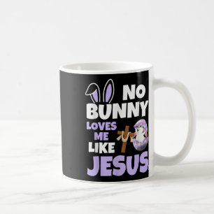 Caneca De Café Nenhum Coelhinho Me Ama Como Jesus Páscoa Cristão
