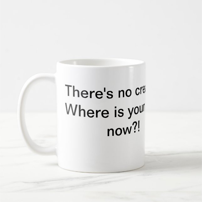 Caneca De Café Nenhum creme nenhum deus (Esquerda)