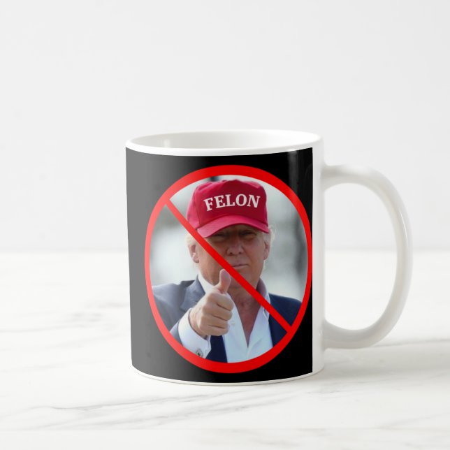 Caneca De Café Nenhum Felon No Office (Direita)