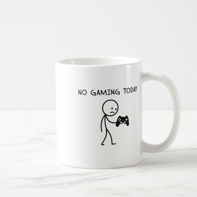 Caneca De Café Nenhum jogo hoje  (Direita)