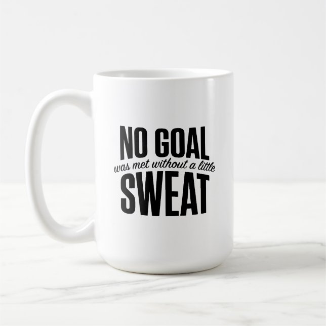 Caneca De Café Nenhum Objetivo Atingido Minimalista Responsabilid (Esquerda)