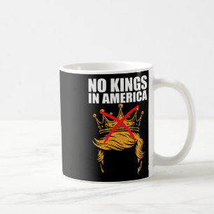 Caneca De Café Nenhum Rei Na América Anti Gelo Ativista Patriótic