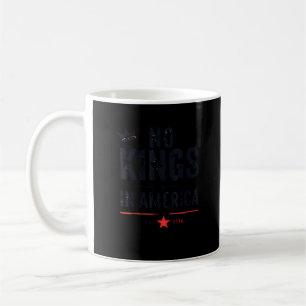 Caneca De Café Nenhum Rei na América desde 1776 Estilo Retro