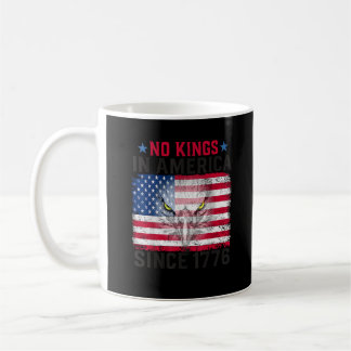 Caneca De Café Nenhum Rei na América Desde 1776 Liberdade Criativ