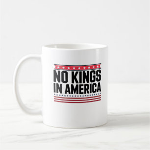 Caneca De Café Nenhum Rei na América EUA Design Negrito