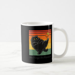 Caneca De Café Nenhum Rei na América Gato Preto Gato Engraçado Ch