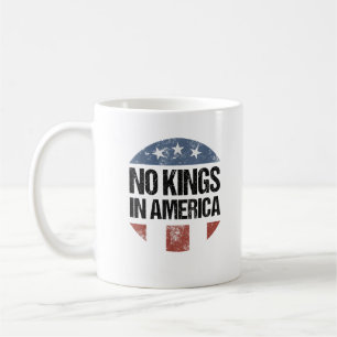 Caneca De Café Nenhum Rei Na América Vintage Patriótico Sem Reis