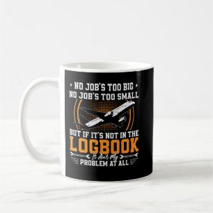 Caneca De Café Nenhum Trabalho é Grande Demais Amor Aviões Aviaçã