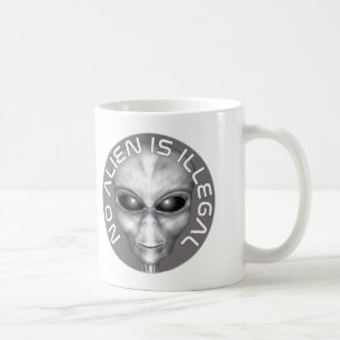 Caneca De Café Nenhuma Alienígena É Ilegal