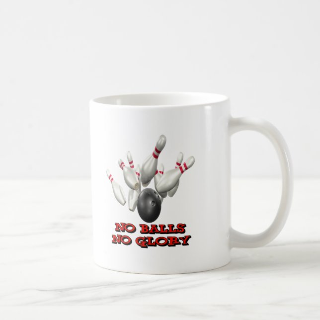 Caneca De Café Nenhumas bolas nenhuma boliche da glória (Direita)