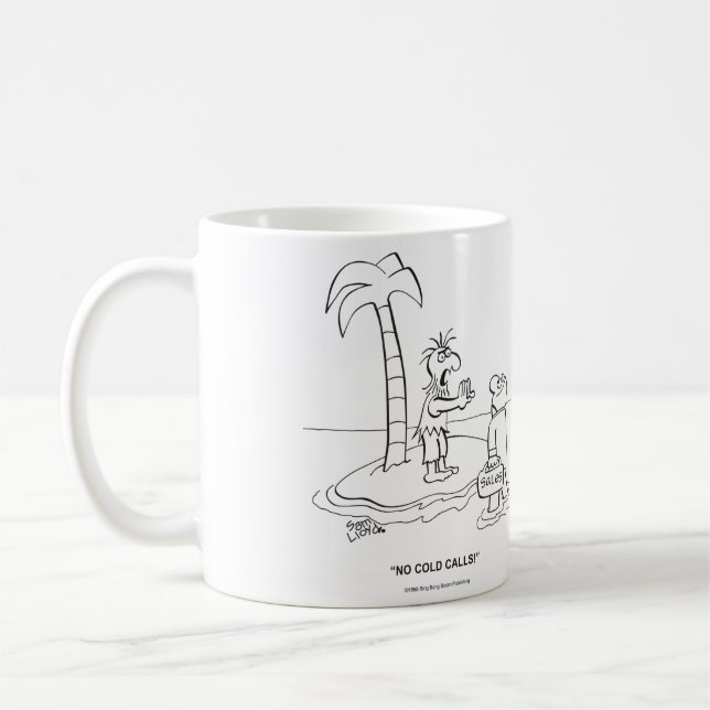 Caneca De Café Nenhumas chamadas frias (Esquerda)