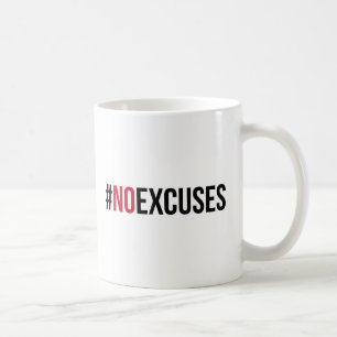 Caneca De Café Nenhumas citações do Gym das desculpas