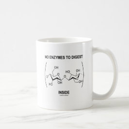 Caneca De Café Nenhumas enzimas a digerir para dentro (celulose)