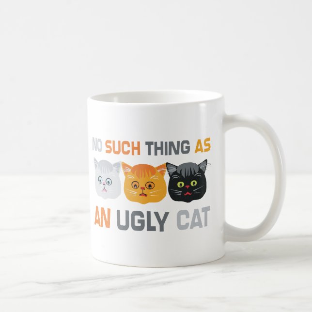 Caneca De Café Nenhuns gatos feios (Direita)