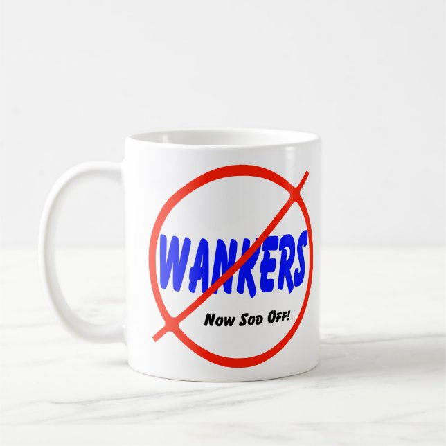 Caneca De Café Nenhuns Wankers (Esquerda)