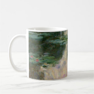 Caneca De Café NENÚFARES EM LAGO VERDE ROSA por Claude Monet