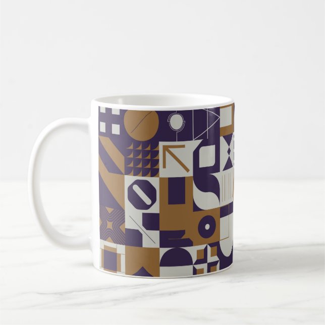 Caneca De Café Neomodern aesthetics of brutalism design poster co (Esquerda)